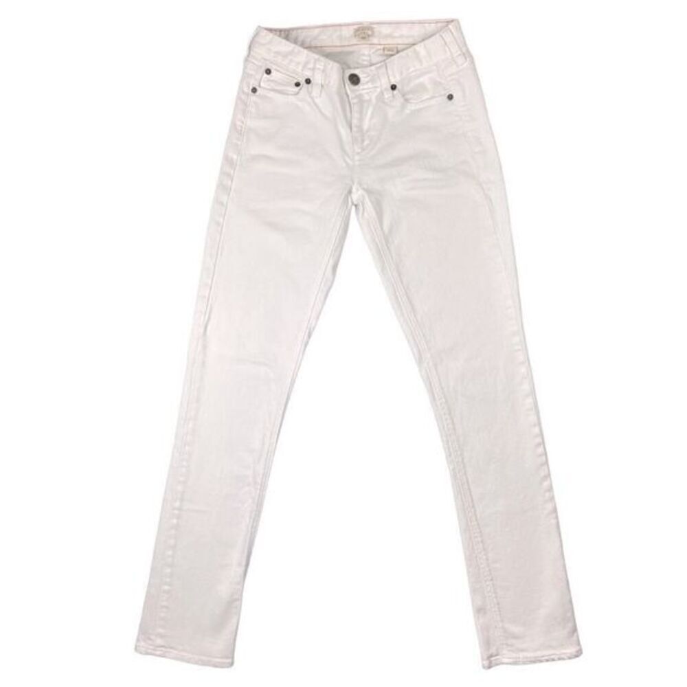 J.Crew White Stretch Denim Skinny Jeans Women’s Size 26R
